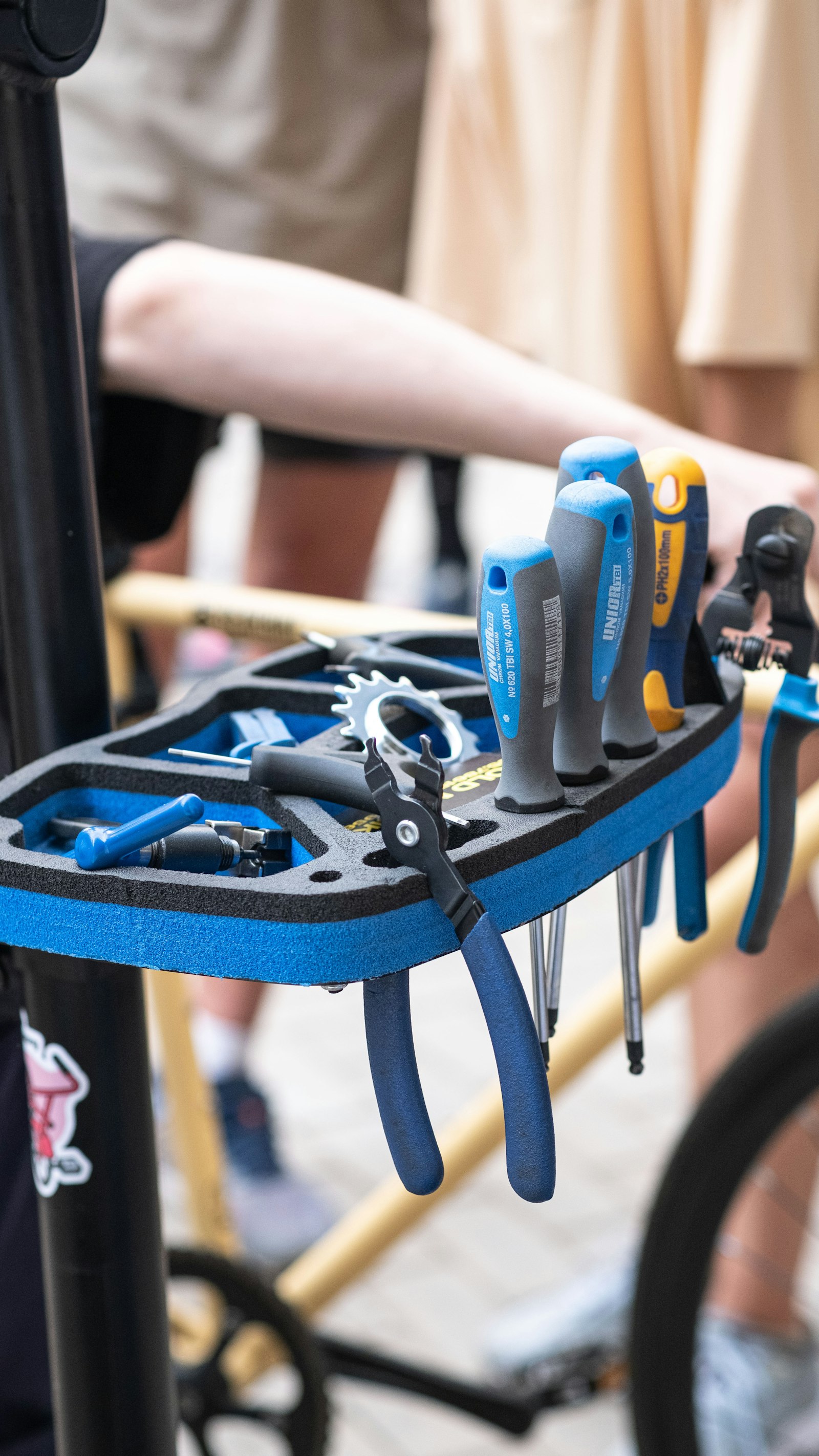 Outillage de mécanicien cycle (photo d'illustration)